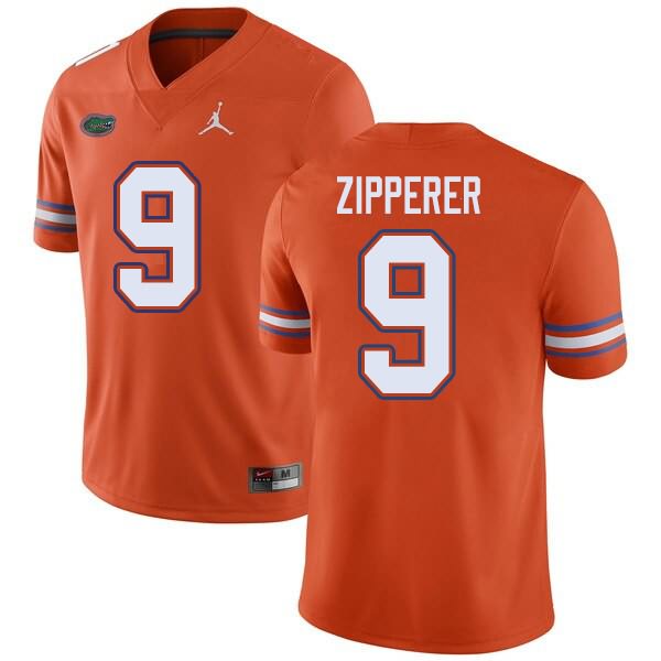 NCAA Florida Gators Keon Zipperer Men's #9 Jordan Brand Orange Stitched Authentic College Football Jersey FLD1564SD